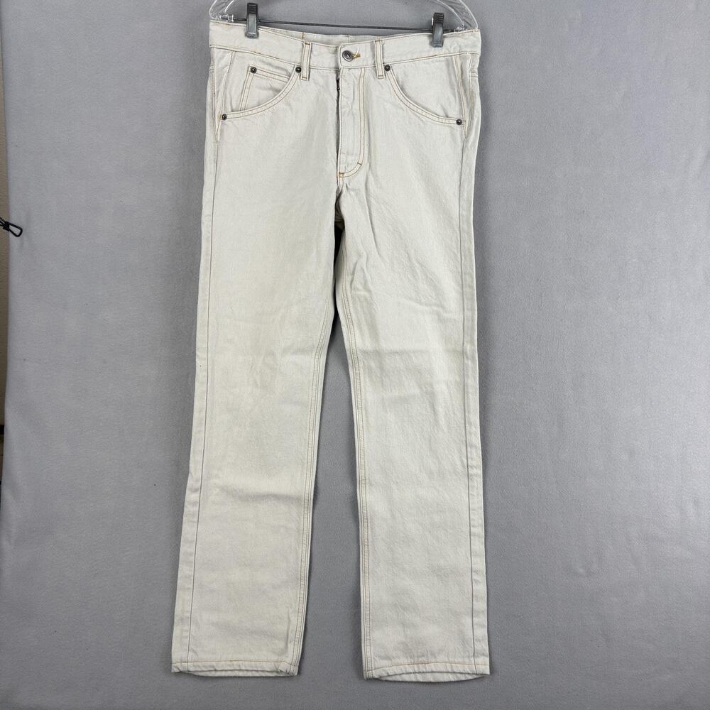Maison Margiela Jeans Womens 32 White Denim Straight Leg Classic Made In Italy